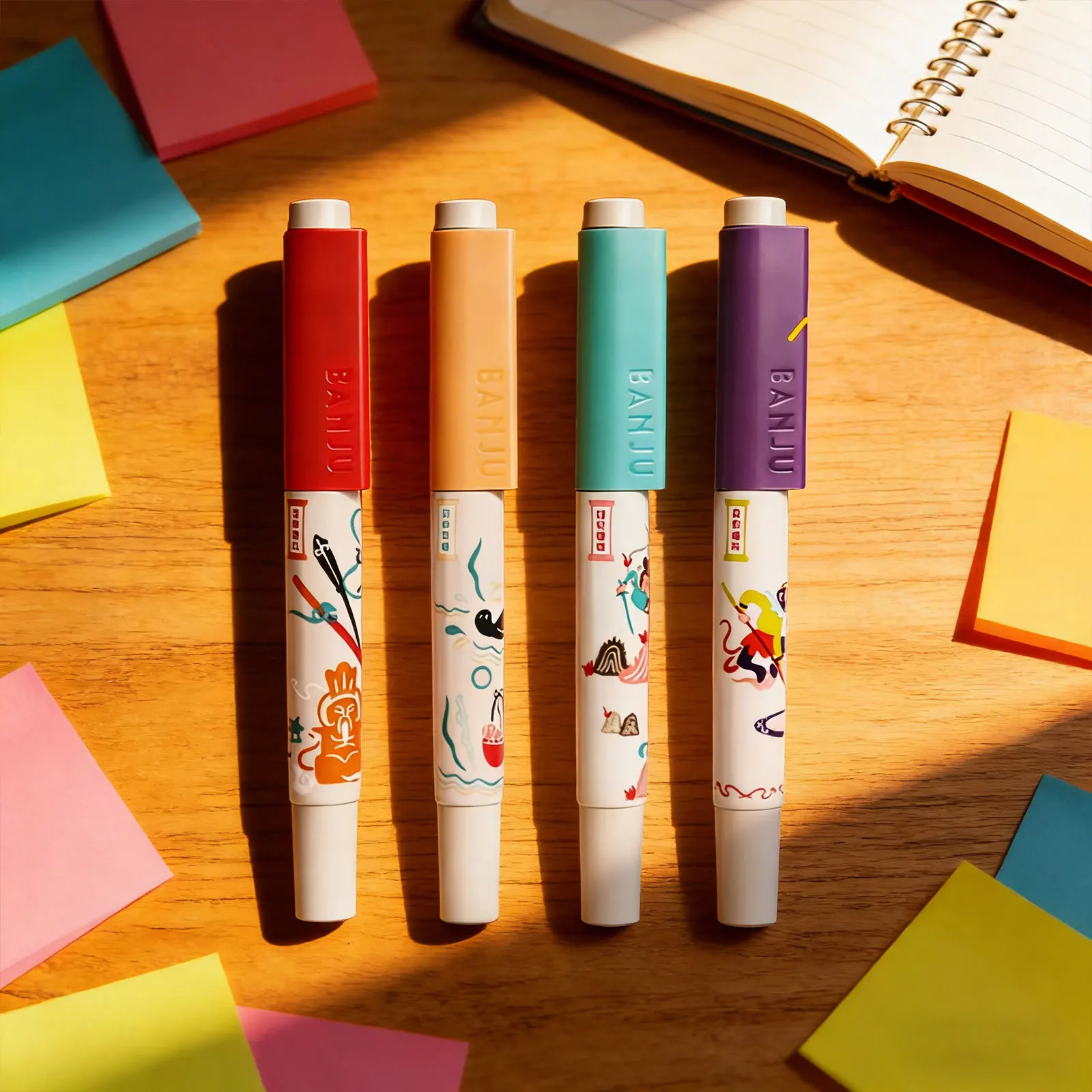Pluma estilográfica estilo chino Banju TIBO, pluma para caligrafía con tema de Viaje al Oeste, papelería de lujo, regalo de cumpleaños