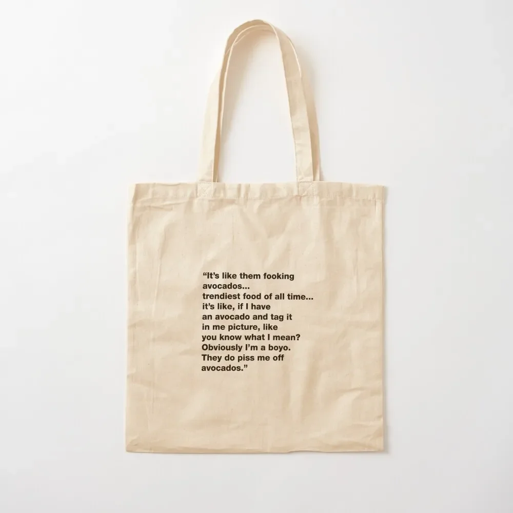 

Louis quote - fooking avocado Tote Bag reusable shopping bag Woman shopper bag