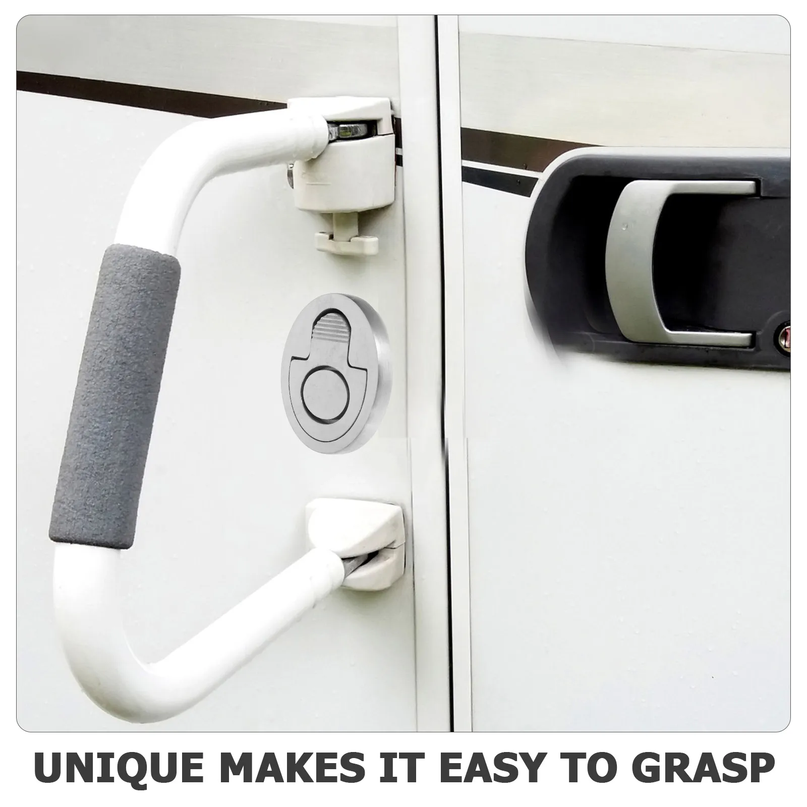 

Round Pull-up Handle 51x16mm Stainless Steel Cabinet Door Flush Mount Heavy Deck Pulls Hidden Recessed Boat Hatch Hardware