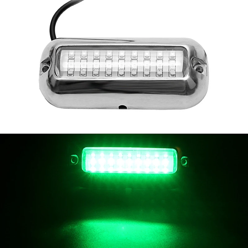 Lampu LED kapal laut 27 LED lampu ambang laut lampu Transom 12V DC untuk kapal pesiar perahu layar Kayak