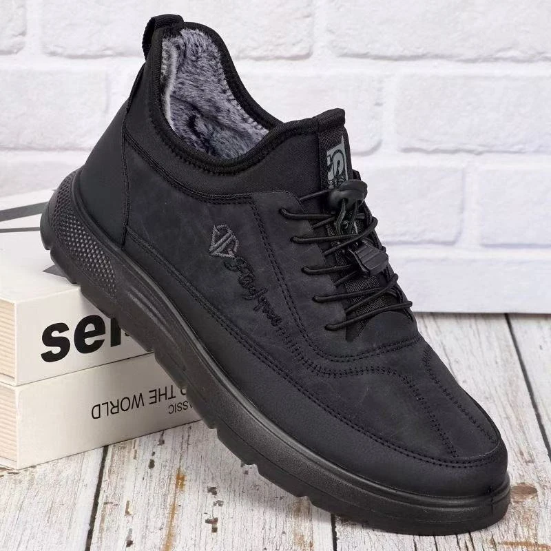 Men's winter sports anti slip snow boots, cotton shoes with thick velvet and warmth, sports shoes