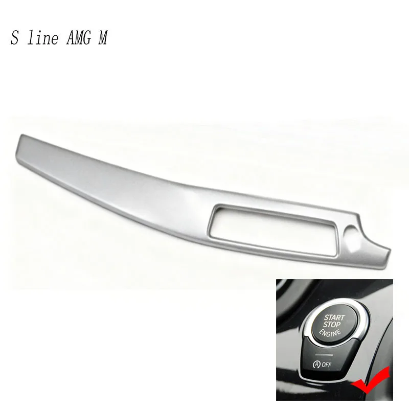 لسيارات BMW 5 Series F10 F18 2011-2017 RHD محرك السيارة بدء التبديل زر منفذ الهواء لوحة القيادة غطاء لوحة التروس ملصق الكسوة