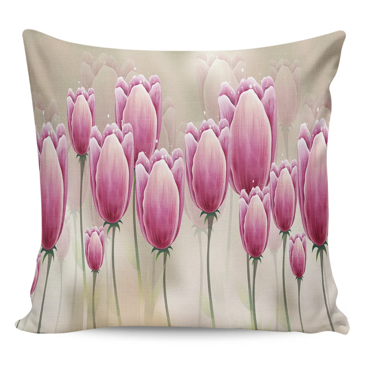 مقاوم للماء زهرة الخزامى رمي المخدة ، أريكة غطاء الوسادة ، مربع ، المائية ، ديكور المنزل ، 2 قطعة ، 4 قطعة