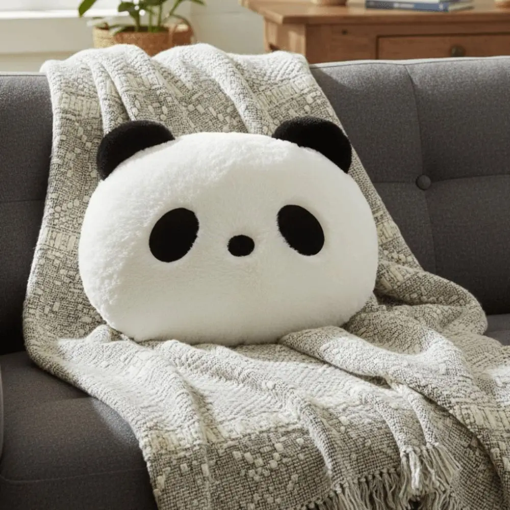 

Stuffed Animal Plush Panda Cushion Home Decoration Kawaii Stuffed Panda Pillow Bedroom Sofa 30cm Panda Throw Pillows