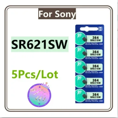 جديد 5 قطعة لسوني 337 SR416SW 364 SR621SW 371 SR920SW 377 SR626SW 379 SR521SW 395 399 SR927SW عملة خلية الفضة ساعة البطارية
