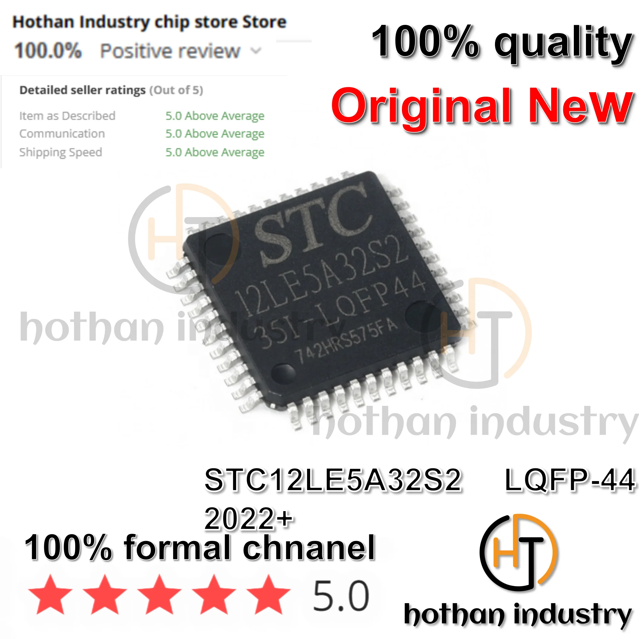 100% NEW STC12LE5A60S2 12LE5A60S2 CPU core: 51 series CPU maximum frequency: 35MHz Working voltage range: 2.2V~3.6V