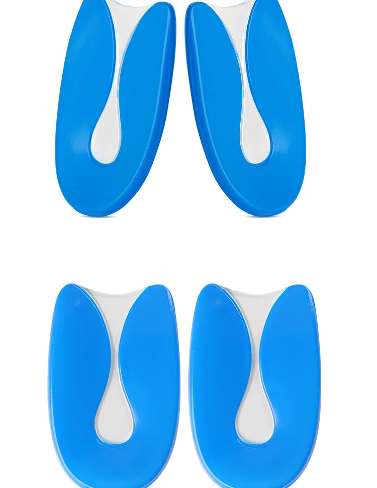 Gel-Fersenkissen mit Stoßdämpfung, weiche und bequeme Sport-Einlegesohlen, selbstklebendes, rutschfestes Fersenpolster, 2 Stück/4 Stück. – Detail 10