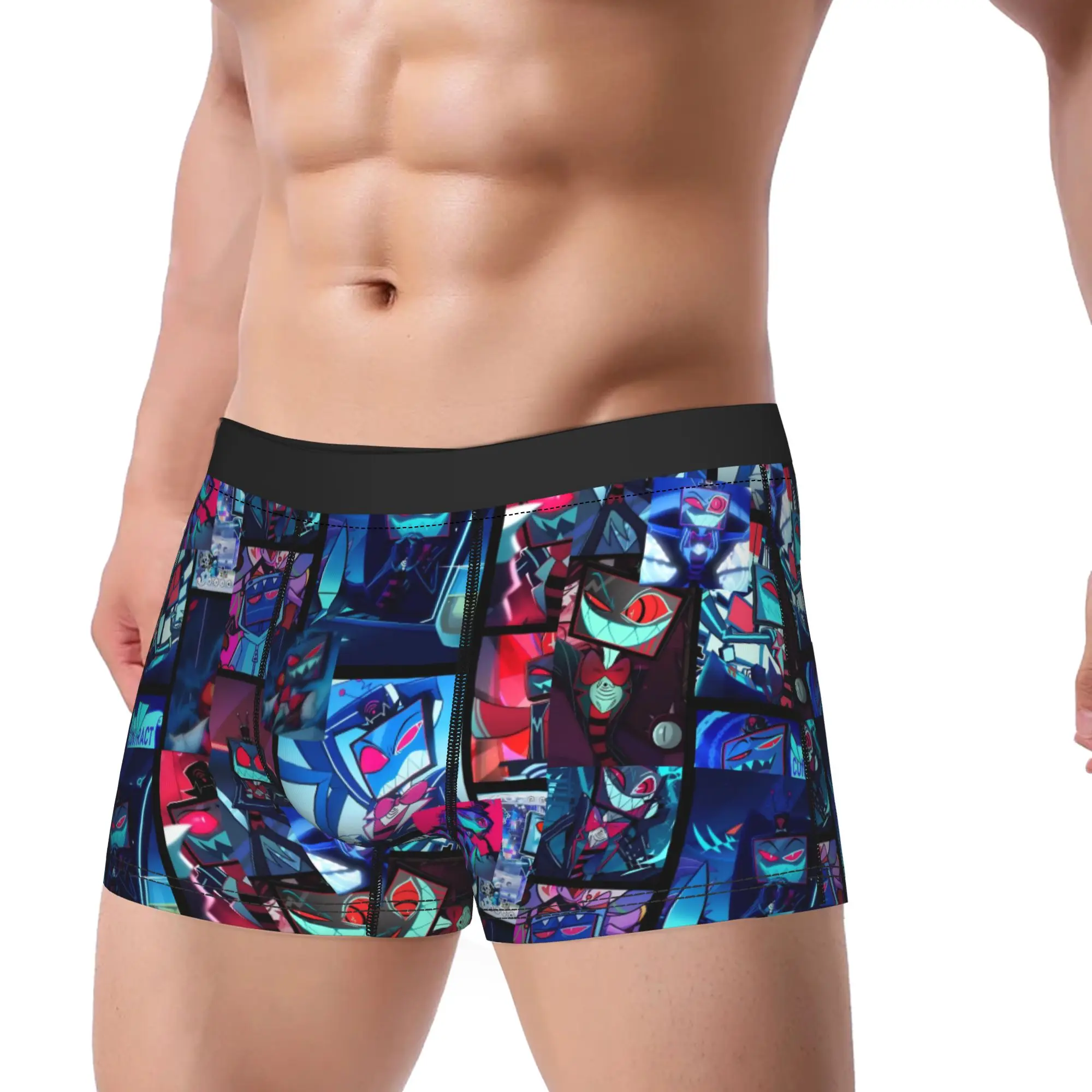 Men Vox Boxer Briefs Shorts Panties Polyester Underwear Hazbined Hotels Male Novelty S-XXL Underpants