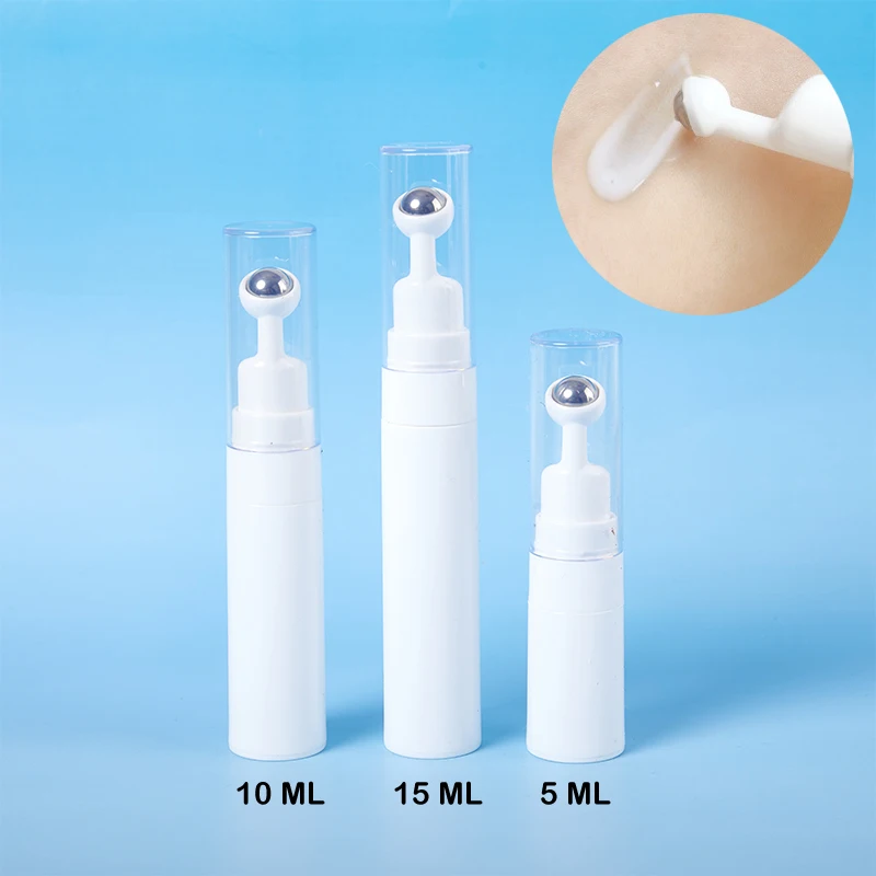 

5/10/15ml Empty Refillable Eye Cream Roller Bottle With Steel Ball Serum Lotion Essential Oil Cosmetic Storage Container