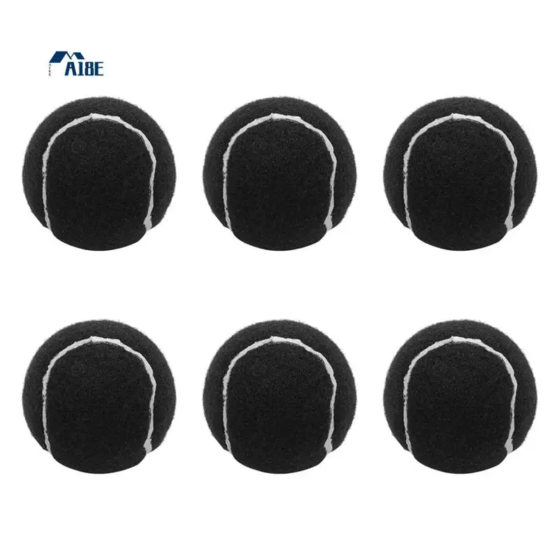 

A18E-24 шт. в упаковке теннисные мячи, износостойкие эластичные тренировочные мячи, 66 мм, женский теннисный мяч для начинающих, черный