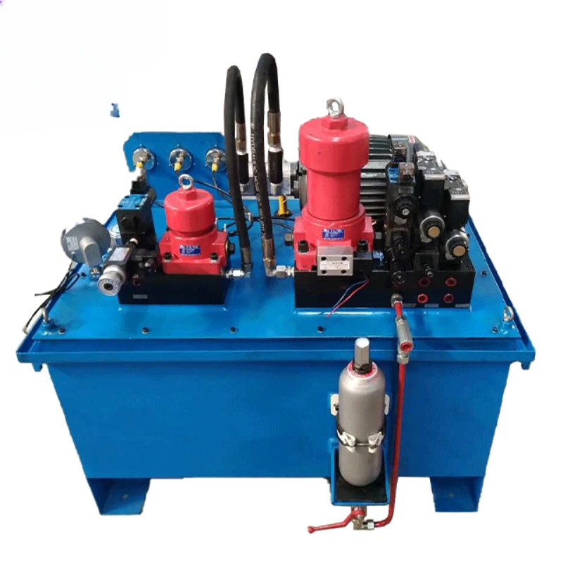 Hydraulic power pack unit hydraulic pump station system control 4 hydraulic cylinders