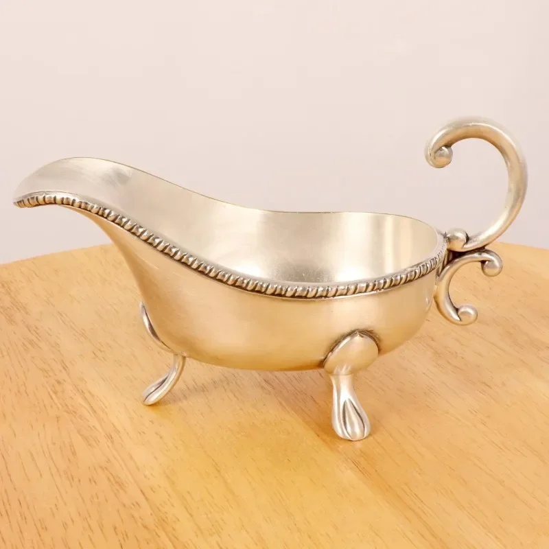 Brass Gravy Boat Silver Plated Western Meal