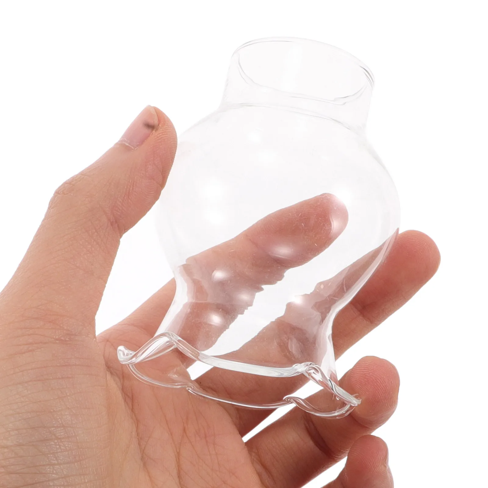 مدخنة غطاء زجاجي شفاف غطاء مصباح زيتي مدخن للمصابيح الكهربائية متجمد كورب ديكور عتيق