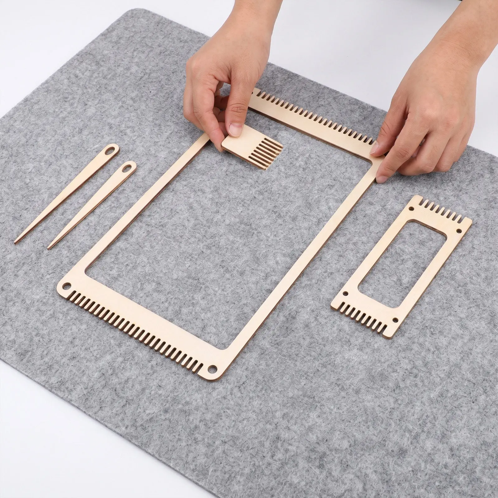 1 zestaw drewnianego tkackiego – Loom Weaving Frame recenzja i cena