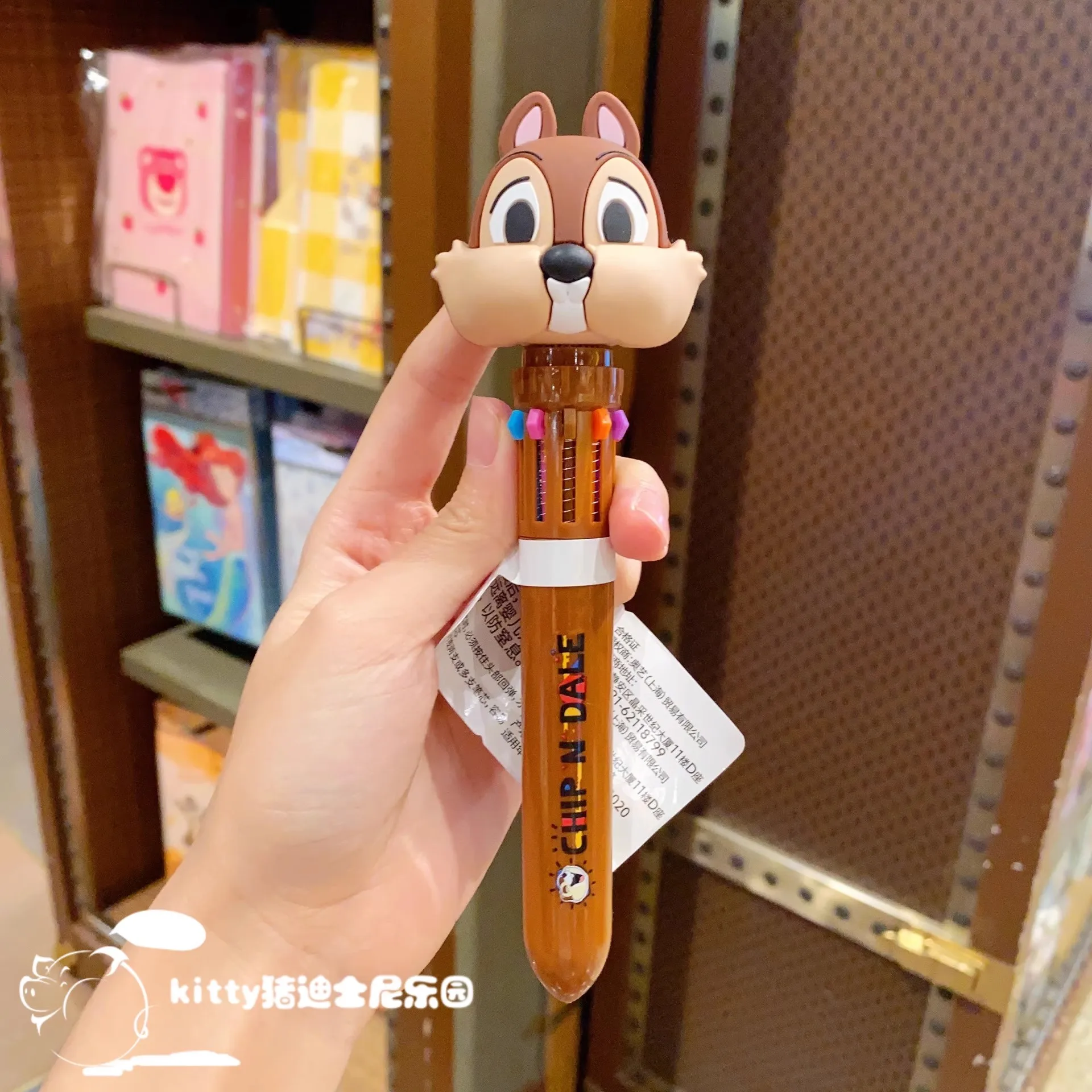 Original Disney Chip & Dale Judy Bunny Donald Duck Strawberry Bear 12 color cartoon ballpoint pen