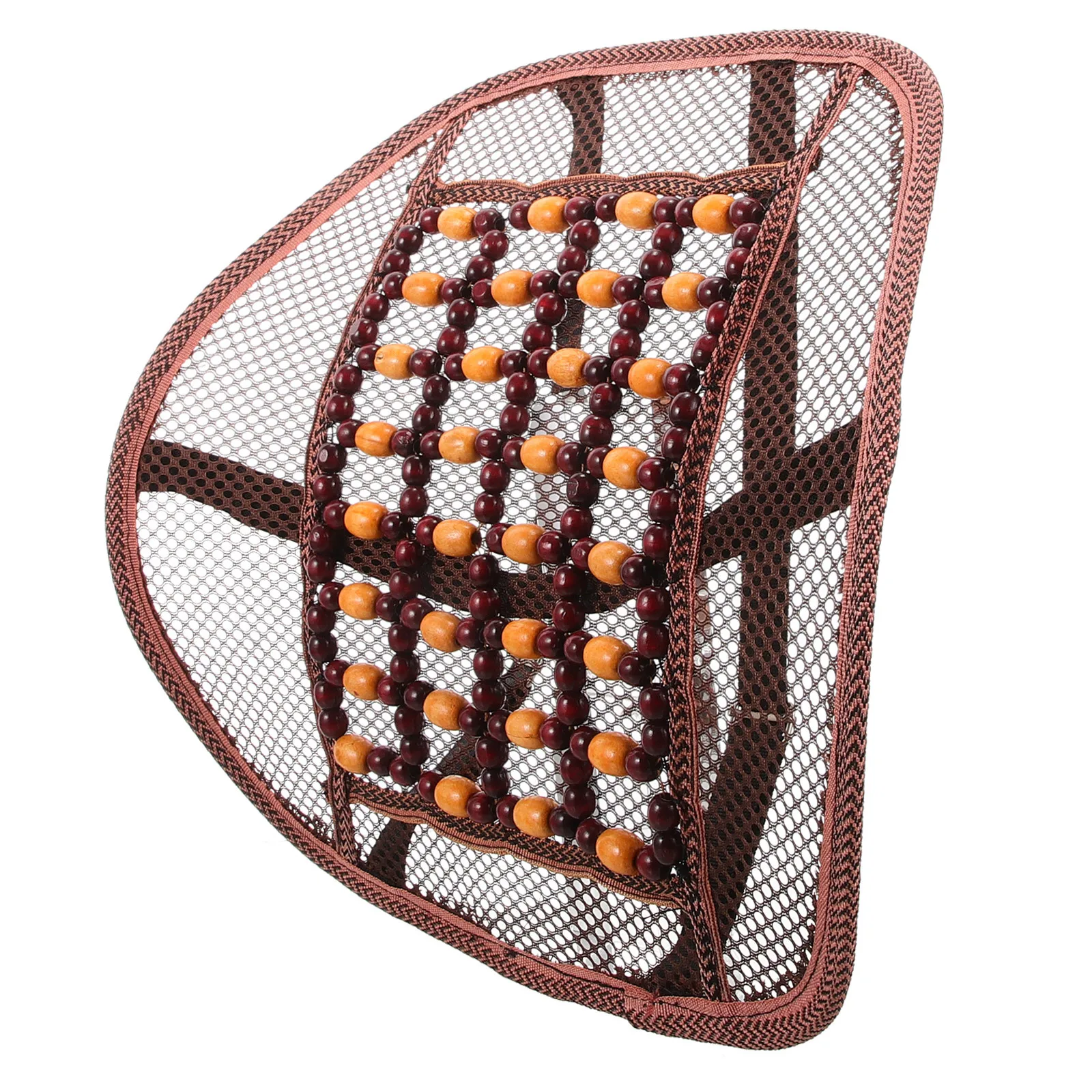 

Car Backrest Lumbar Support Pillow Wooden Beads Massage Cushion Ergonomic Durable Backrest for Office Chair Driving Seat