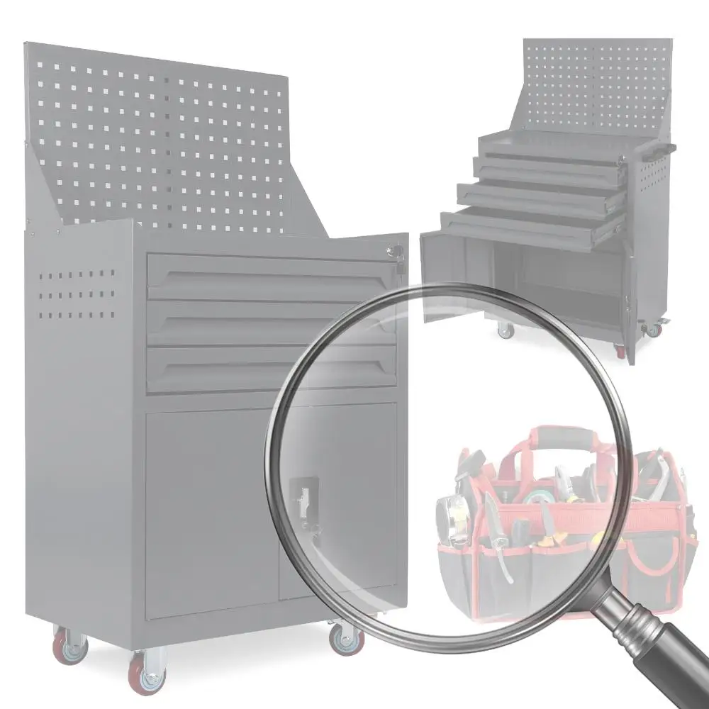 

Ящик для инструментов на колесиках с ящиками, ящик для инструментов, органайзер, тележка для инструментов на колесиках для мастерской, склада, гаража