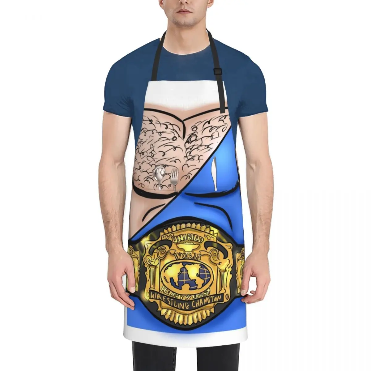 

Lawler with Championship Belt Apron Woman Kitchen Manicurists Apron