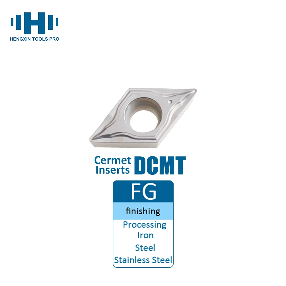 

HENGXIN Carbide Cermet Inserts DCMT FG DCMT070204 DCMT11T308 DCMT11T304 Turning Tool Holder Turning Tools CNC lathe Boring Bar