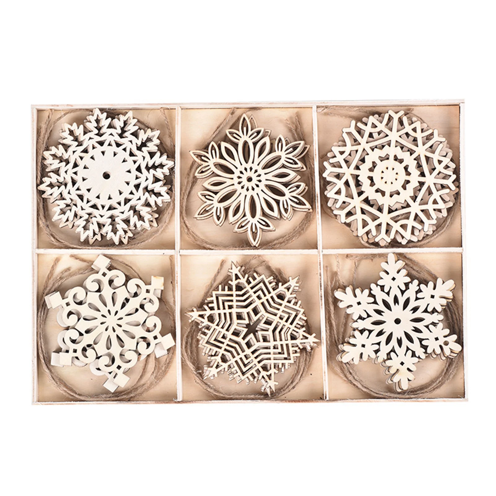 Wooden Snowflake Decor Snowflake Decoration Christmas Tree Decor