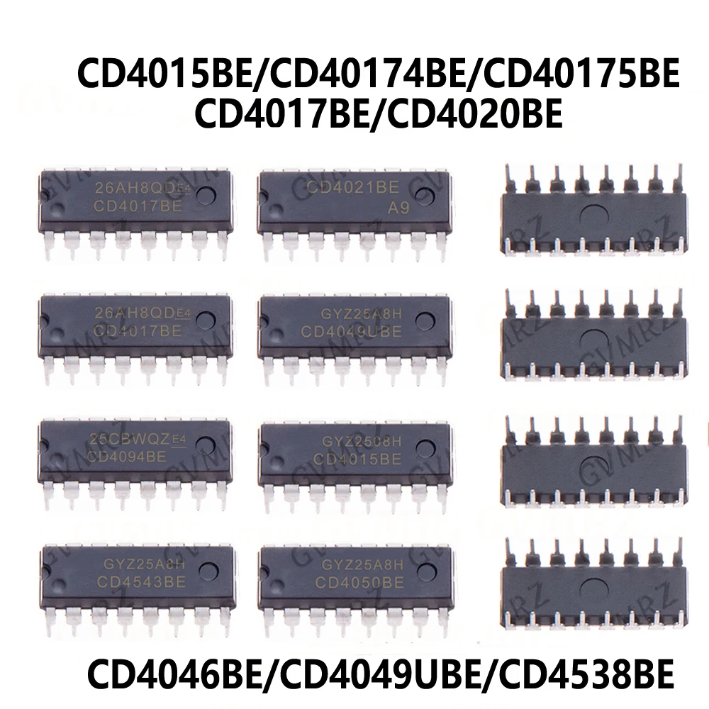 10PCS/LOT CD4052BE CD4017BE CD4511BE CD4060BE CD4094BE CD4053BE CD4028BE CD4020BE CD4051BE CD4027BE CD4040BE