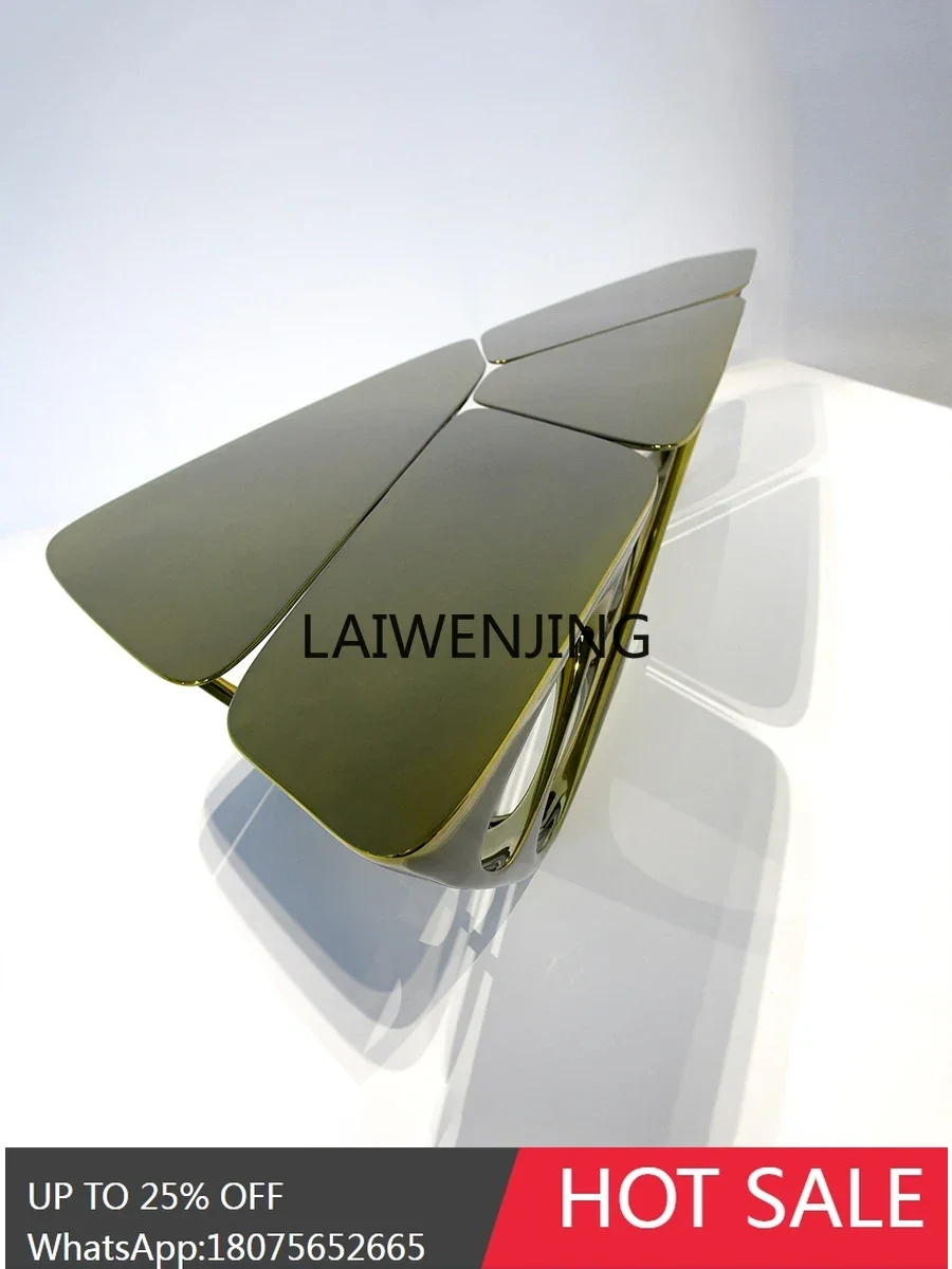 MJY FRP special-shaped hollow coffee table tree root tea table triangular polygon