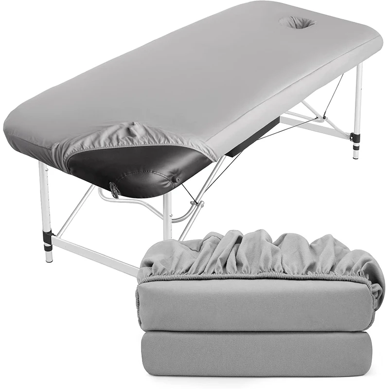 Elastic Massage Table Cover Protector Pu Leather Massage Table Cover Fitted Replacement Sheet Cover for Massage Bed Spa Bed ﻿