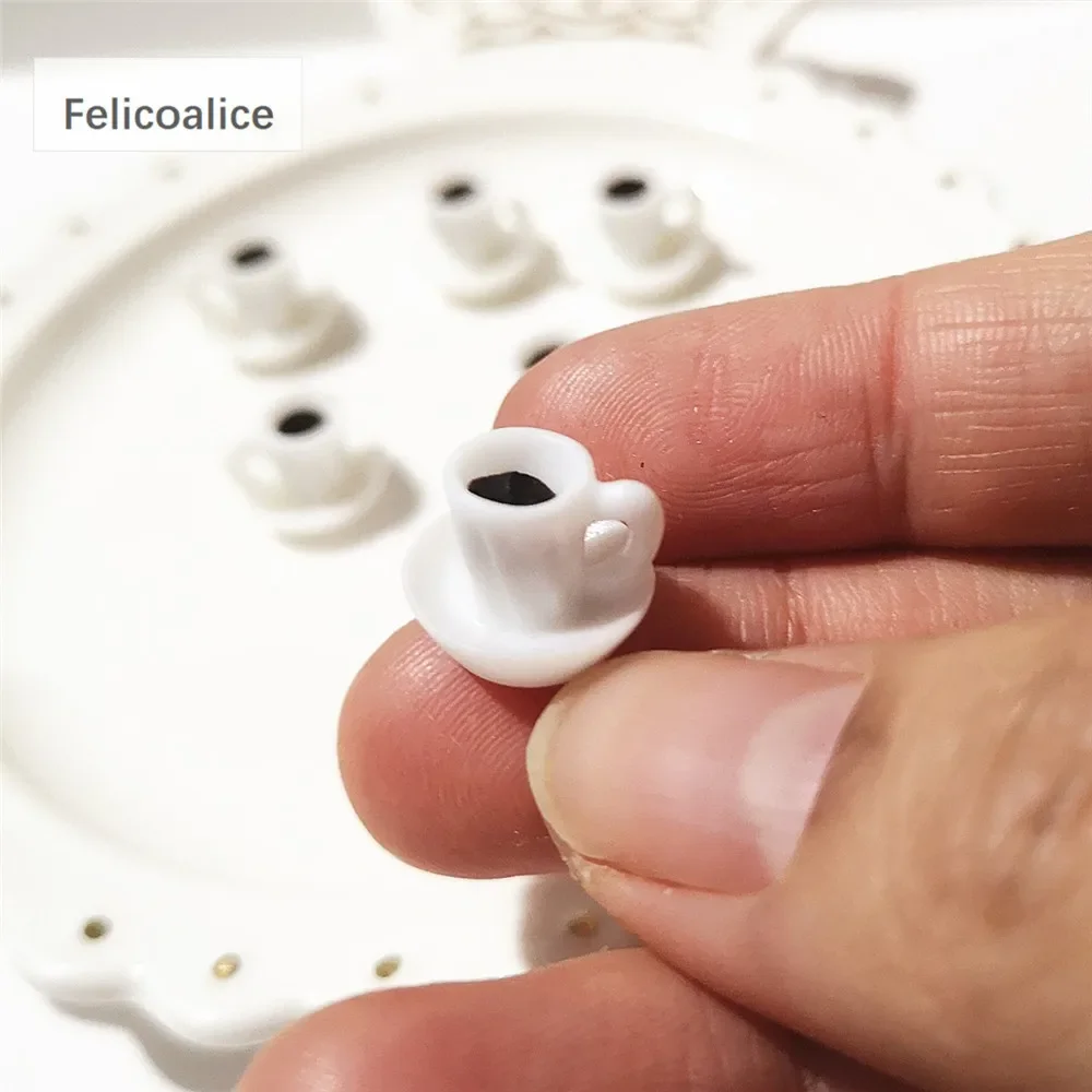 1:6 10 stücke Puppenhaus Dekoration Zubehör Mini Lebensmittel Kaffee Trinken Eis Wein Tasse Flasche für Puppe DIY Küche spielzeug – Detail 34