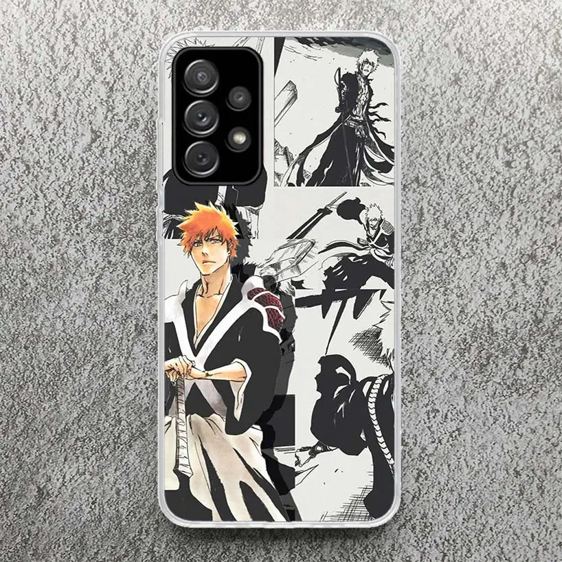 Ichigo Kenpachi Bleach Anime Phone Case for Samsung Galaxy A14 A54 A15 A55 A13 A53 A12 A52 A25 A35 A24 A34 A23 A33 A22 A32 A04S 