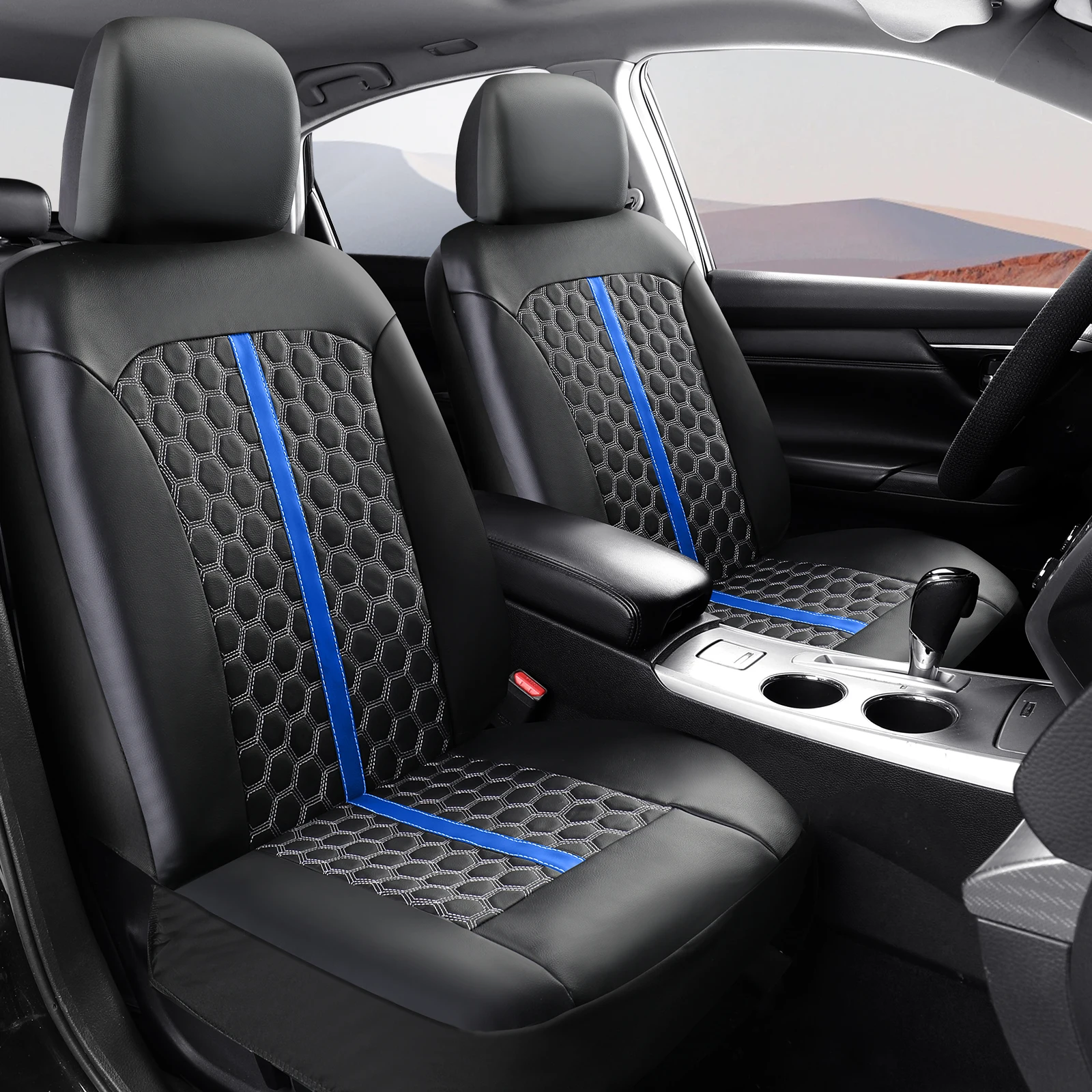 

Универсальные чехлы на пять мест для автомобильных сидений, ромбовидный узор, простая установка, доступны несколько цветов, подходят для большинства автомобилей.