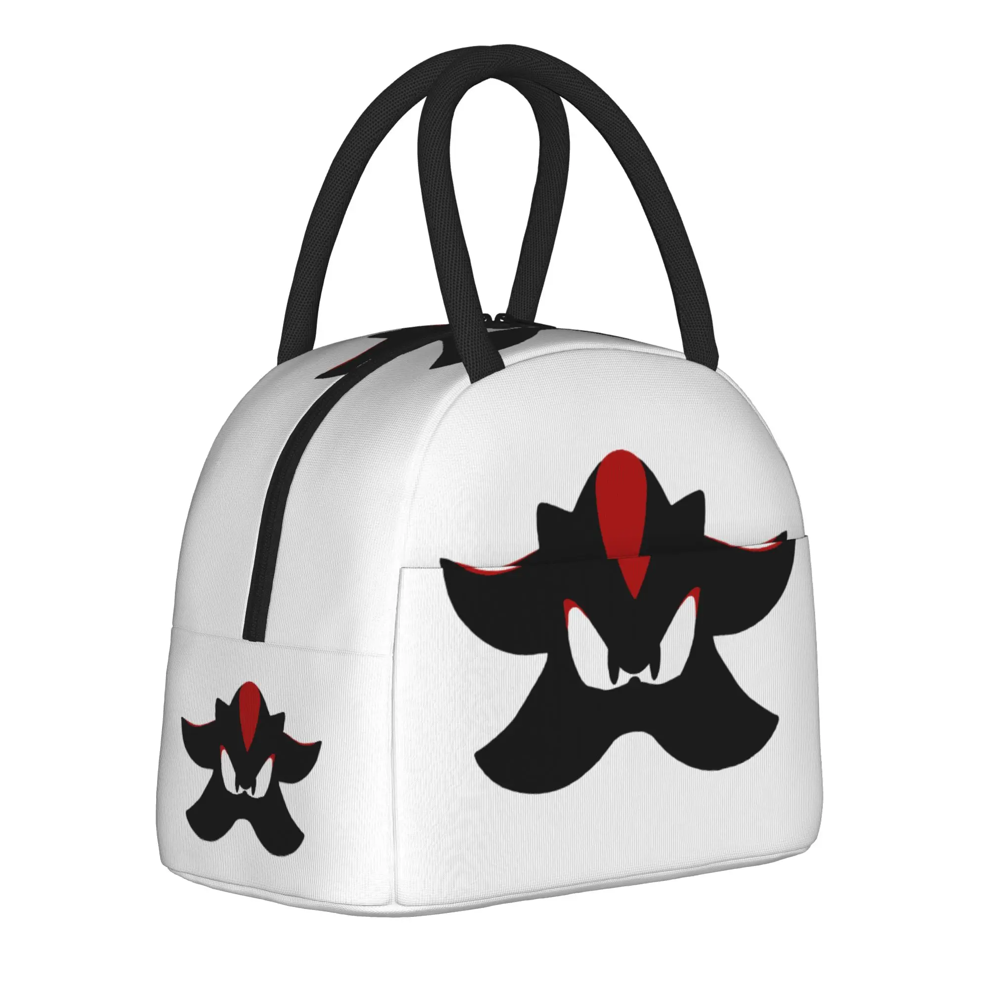 Shadow The Hedgehogs  Insulated Lunch Bag Thermal Bag Reusable  Portable Tote Lunch Box Bento Pouch Beach  Outdoor