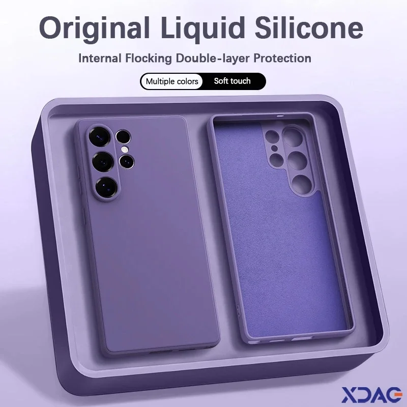 Liquid Silicone Phone Case Compatible With Samsung Galaxy S26 Ultra S26+ S26 5G Soft Solid Color Camera Protection Coup
