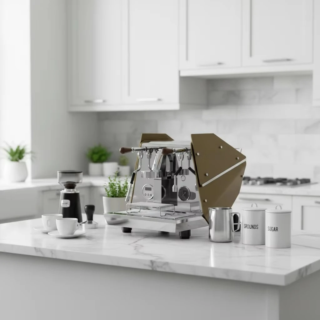 US Plug Commercia Electric Dual Boiler Programmable Coffee Maker 304 Stainless Steel Pre-infusion Time Espresso Machine