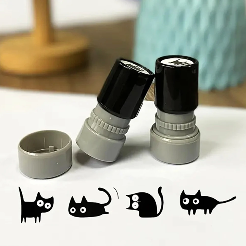 جميل القطة السوداء نمط ختم الحيوان ختم لملهم وتحشيط التدريس الفصول الدراسية الأنشطة النشطة ختم المعلم #1