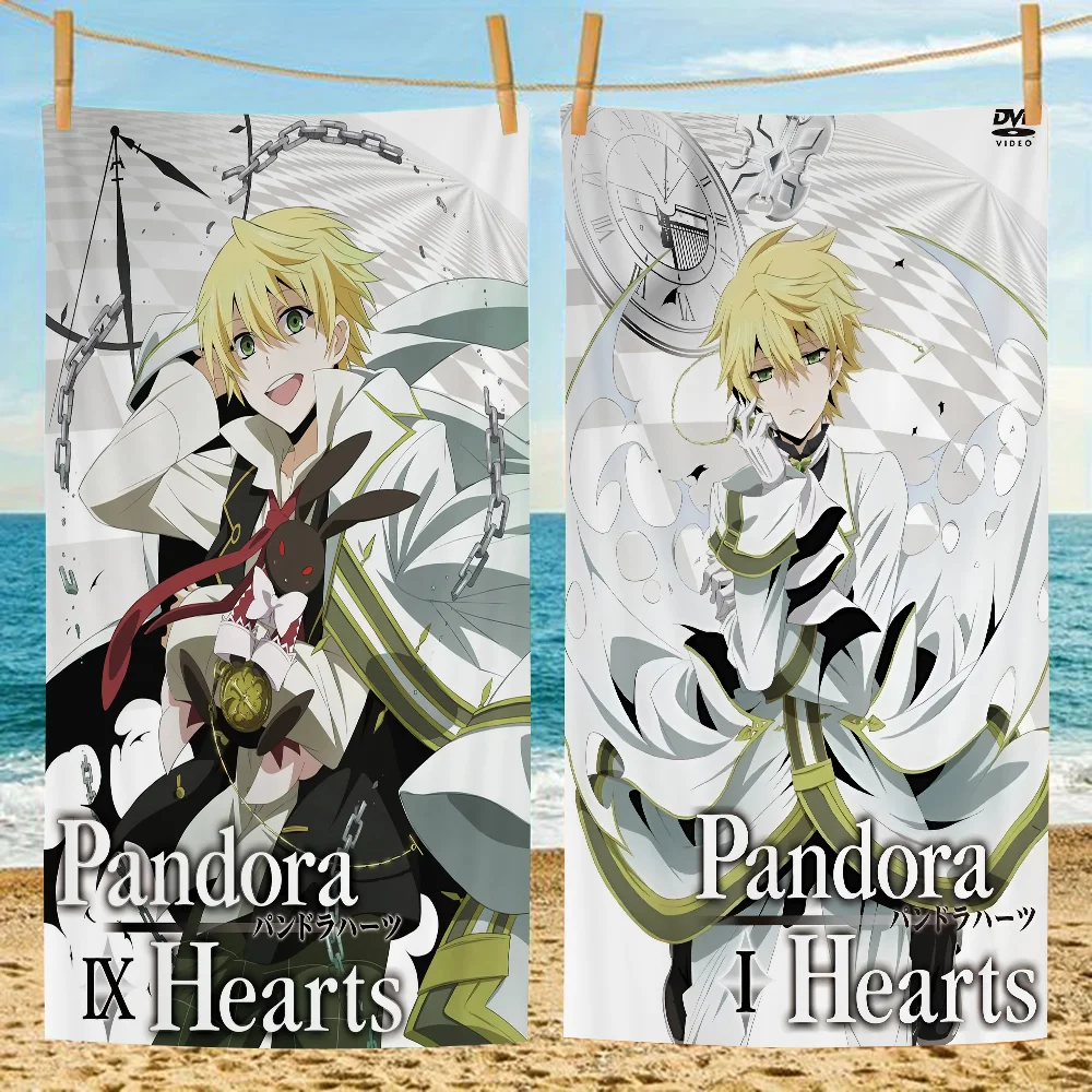 

Pandora Hearts Bath Towel Microfiber Soft Water Absorbing Breathable For Girl Kids Decorative Cartoon Beach Towel