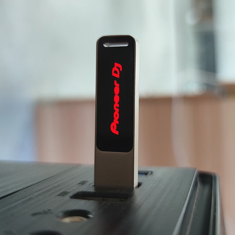 New Big Promotion Colorful LED DJ LOGO USB 2.0 High-speed Memory Flash Stick Pendrive Genuine 16GB 32GB 64GB 128GB