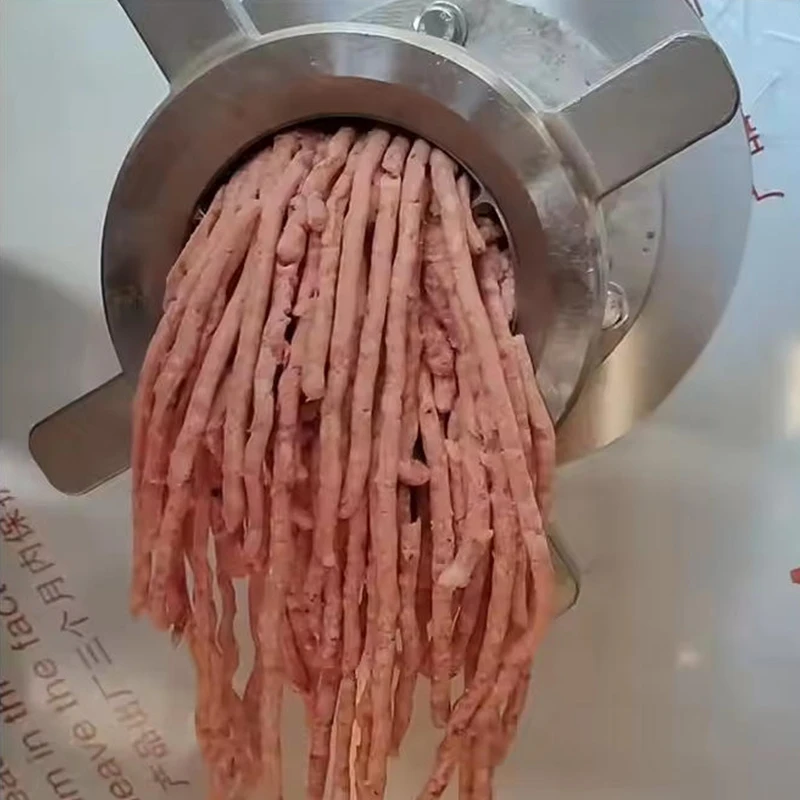 CE Измельчитель для замороженного мяса из нержавеющей стали Промышленная мясорубка Мясорубка для обработки говядины, свинины и птицы