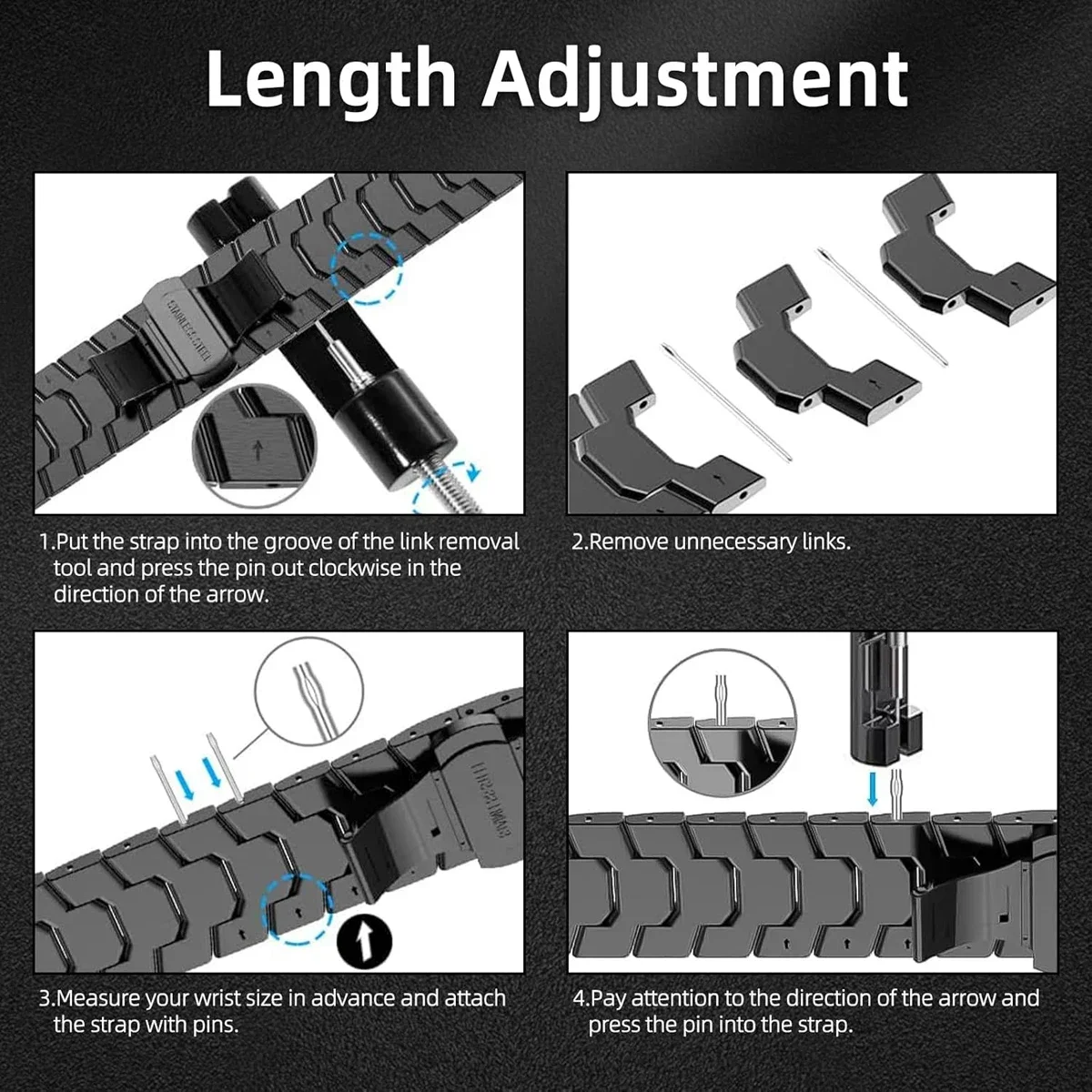 Cinturino in acciaio inossidabile per Samsung Galaxy Watch 8 40mm 44mm Ultra 2 Correa cinturino per Galaxy Ultra 47mm/8 cinturino classico