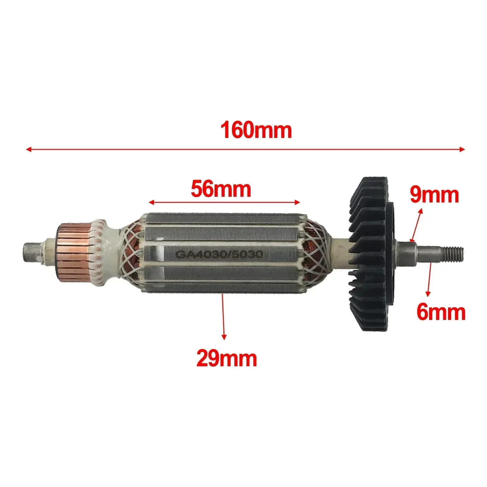 Imagem -06 - Peça de Reposição de Âncora de Rotor de Armadura para Ga5030 Ga4530 Ga4030 Ga5034 Ga4534 Ga4031 Moedor de Ângulo Acessórios de Ferramentas Elétricas 1