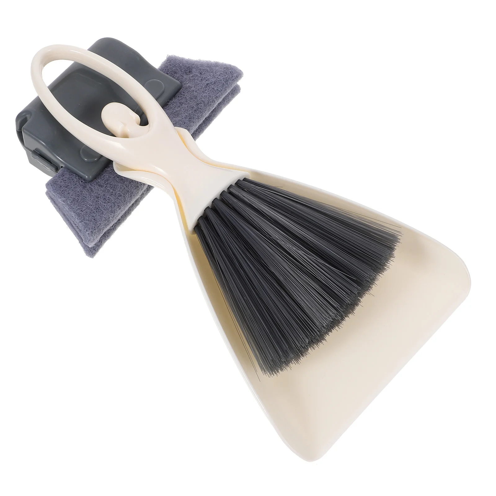 

Mini Dustpan Broom Set Small Handheld Cleaning Supplies Soft Bristles Grey Desktop Bed Car Pet Home Use Practical Long Lasting