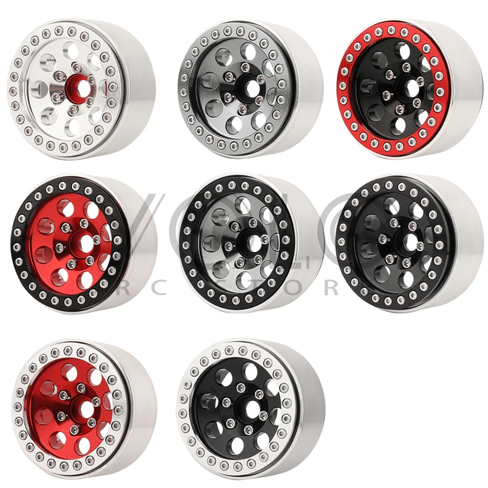 1/10 RC Crawler 1/4Pcs 1.9 Inch Beadlock Wheel Hub Felgi Aluminium Alloy dla TRX4 TRX6 Axial SCX10 III AXI03007 GRT EX86190