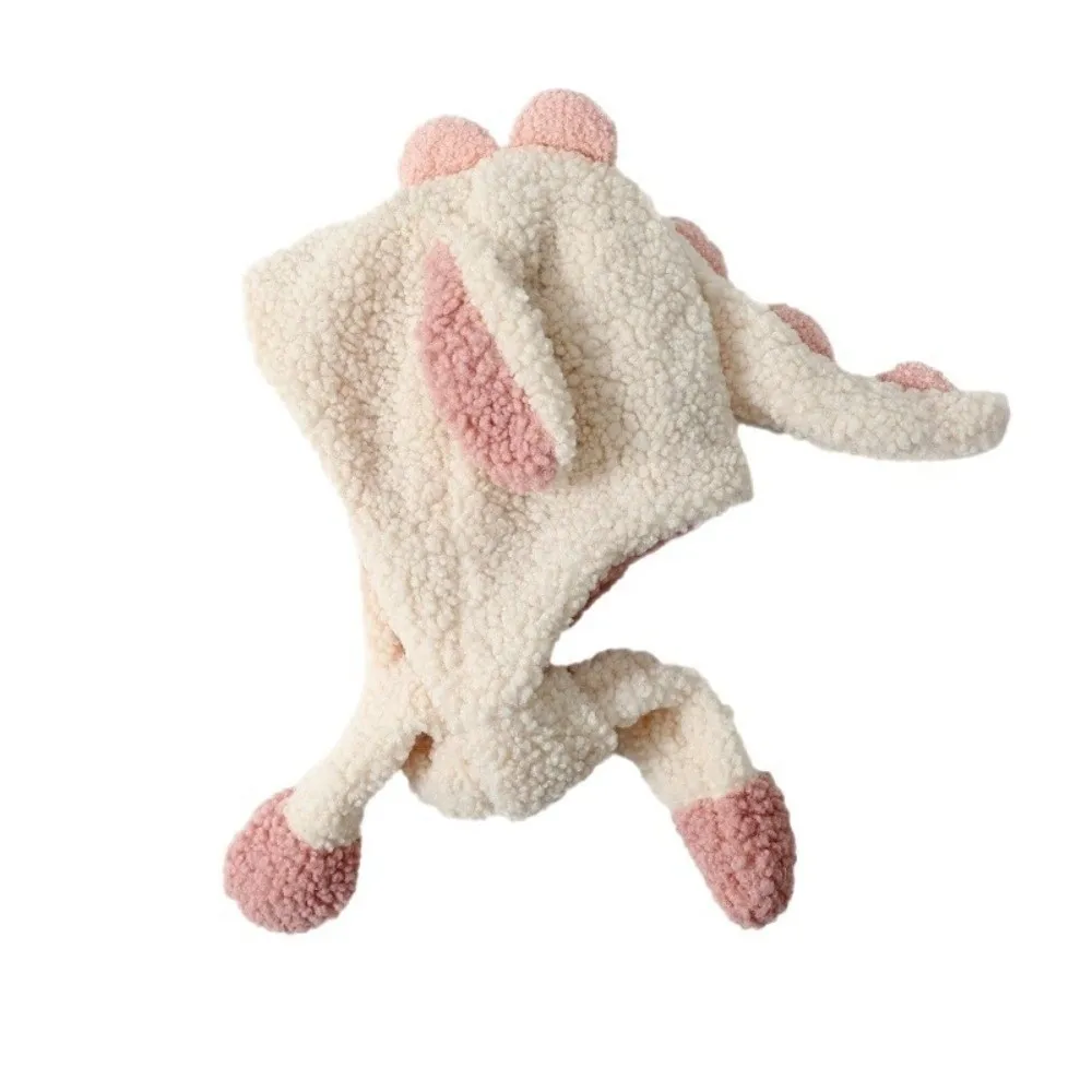 

Детская шапка-балаклава с милым мультяшным динозавром, ветрозащитная, морозостойкая шапка с капюшоном, шарф с подвижными ушками, теплые защитные шапки для ушей