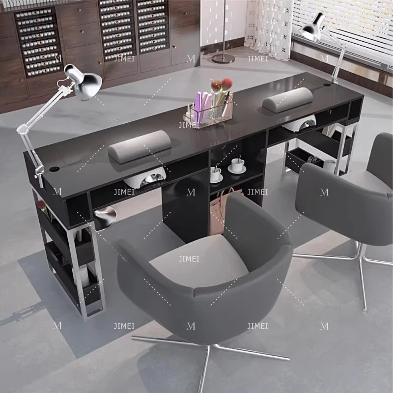 

Black High-end Nail Tables Dedicated Drawer Nail Tables Vacuum Cleaner Nice Commercial Furniture Tavoli Ungueali ZY40MJZ