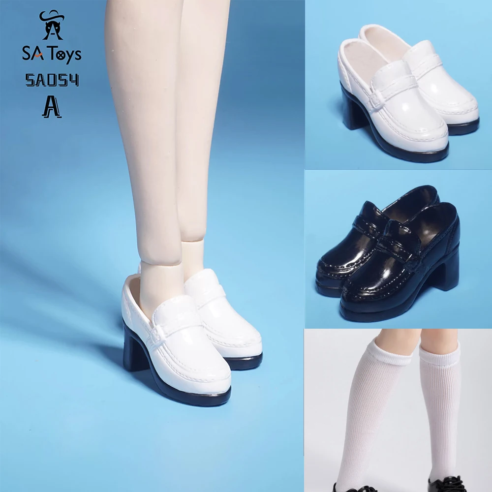 

SA Toys SA054 1/6 Женская обувь на высоком каблуке JK Студенческая обувь Носки Полые кожаные туфли Модель подходит для 12-дюймовой женской фигурки солдата
