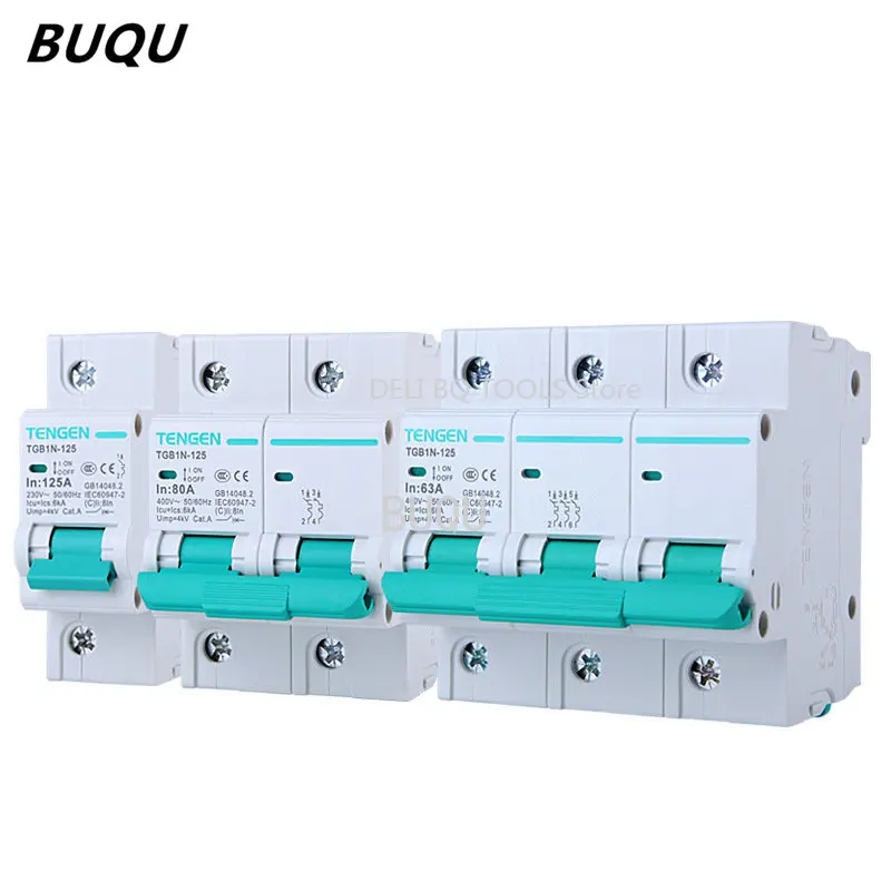 1P 2P 3P 4P DC 220V-380V 10Solar Mini Circuit Breaker MCB Fuse PV System Solar Engery 3/6/10/16/20/25/32/40/50/63/A