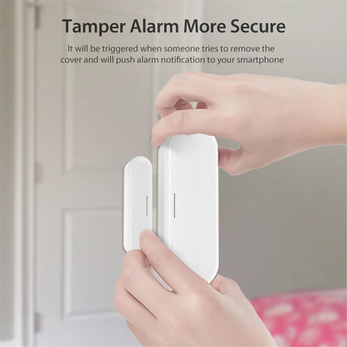 

ABQR Tuya Matter Thread Door Window Sensor USB Powered Smart Home Smart Door Sensor Alarm for Home Security&Automation