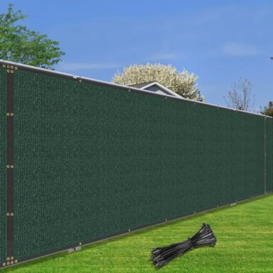 

5' x 50' Fence Privacy Screen Heavy Duty Windscreen Fencing Mesh Shade Net Cover for Outdoor Wall Backyard Patio Deck and Porch