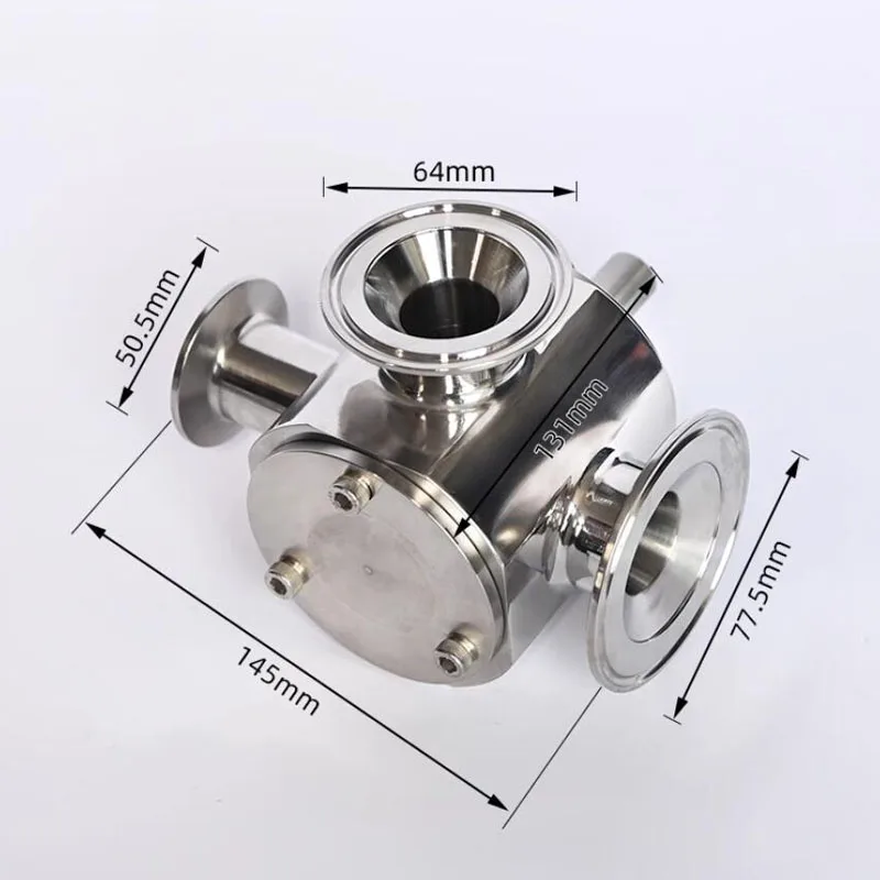 

Stainless steel filling machine accessories, diameter 25MM - pneumatic filling machine three-way rotary valve