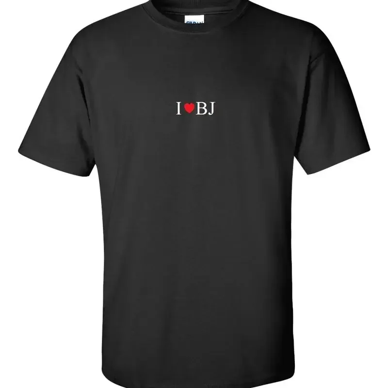 I Heart Love BJ Men's tee T Shirt PICK Small 5XL COLOR Black White shirs S