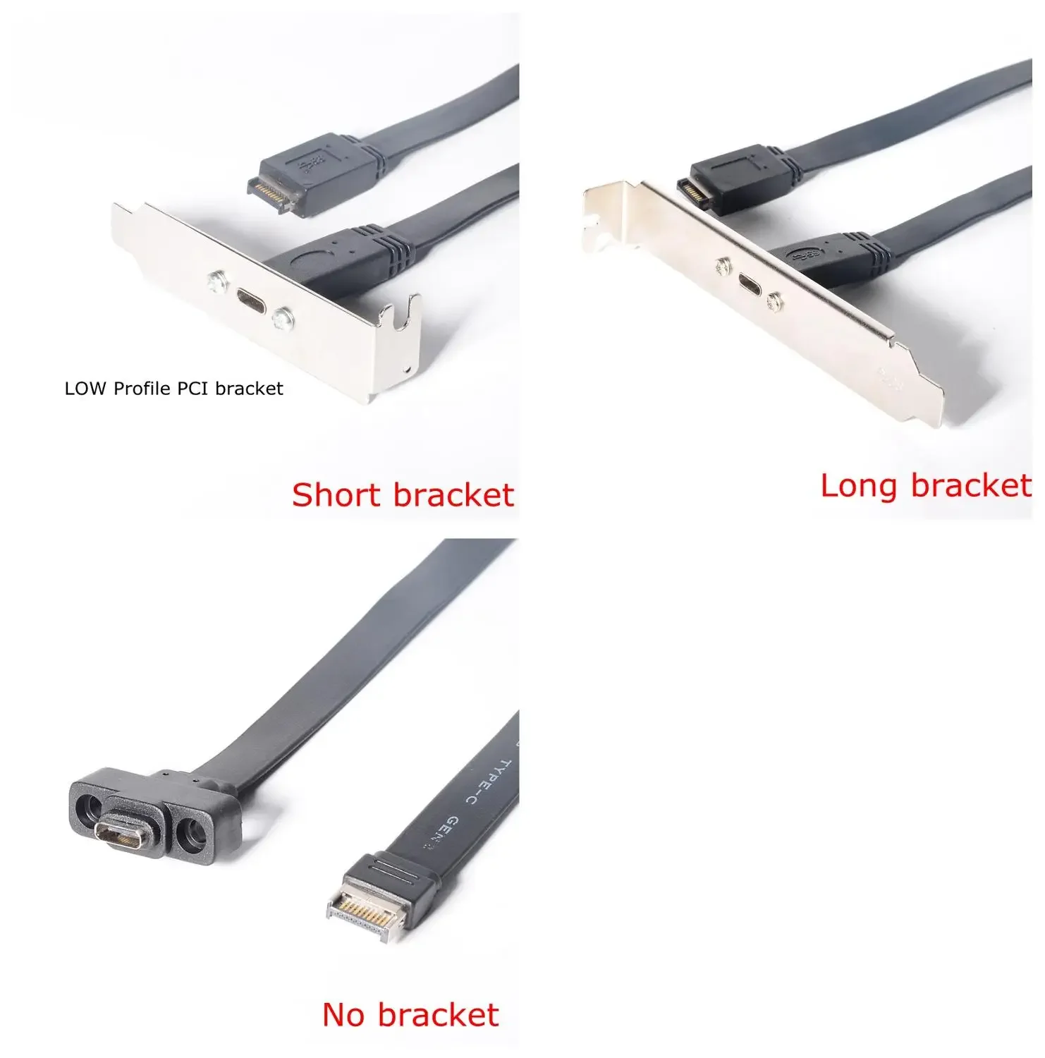 30 cm 50 cm 80 cm USB 3.1 Frontplatten-Header Typ E-Stecker auf USB-C Typ C Buchse Motherboard-Erweiterungskabel-Anschluss-Drahtkabel
